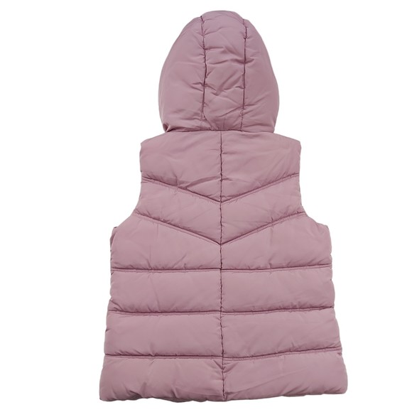 Aeropostale Puffer Vest Womens Small Mauve Insulated Winter Warmer Sherpa - Picture 2 of 12